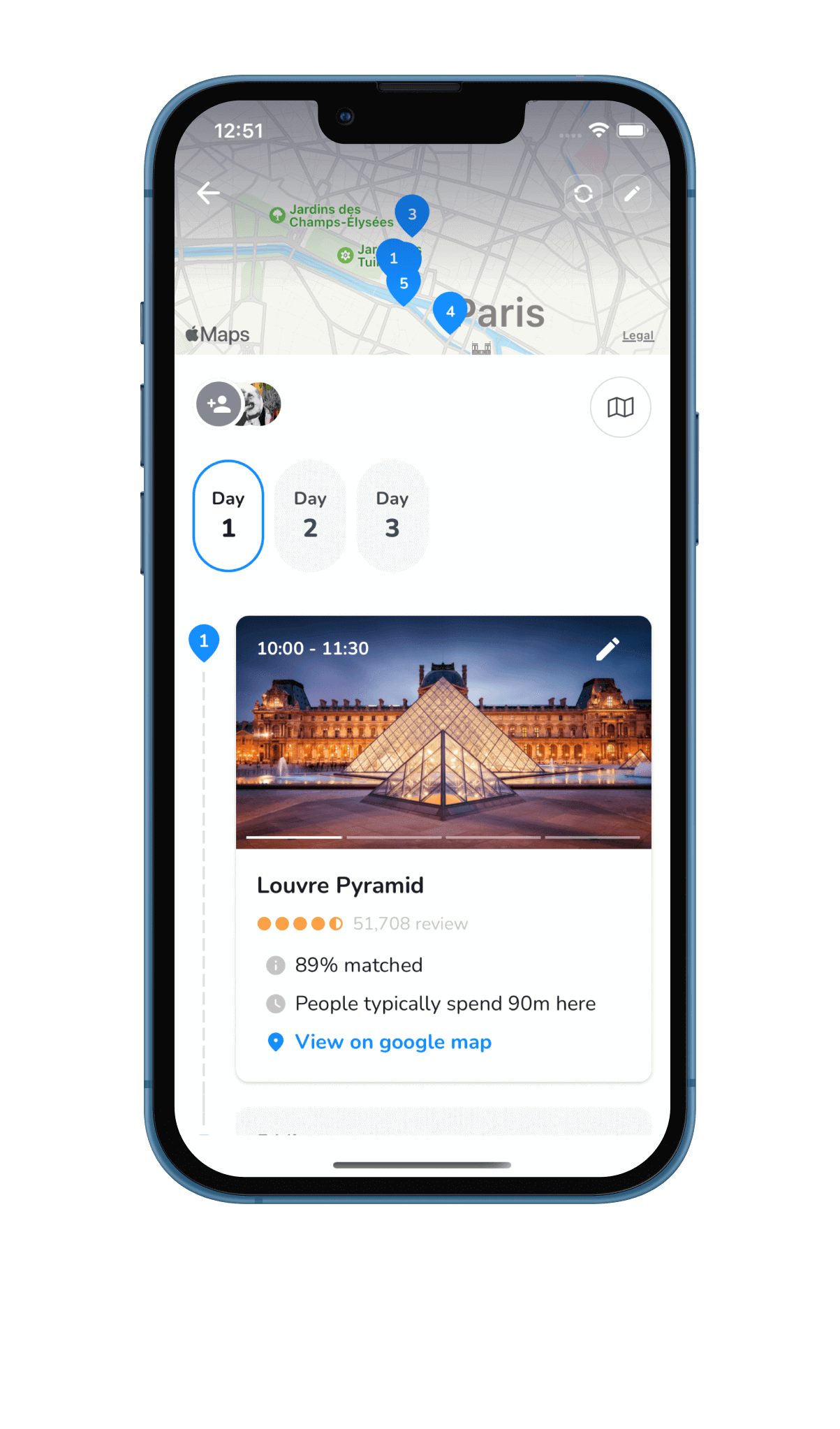 iplan.ai user travel plan